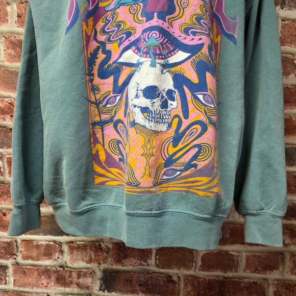 Women's PROJECT SOCIAL T x URBAN OUTFITTERS Revival Skull Sweatshirt S/M - Picture 7 of 8
